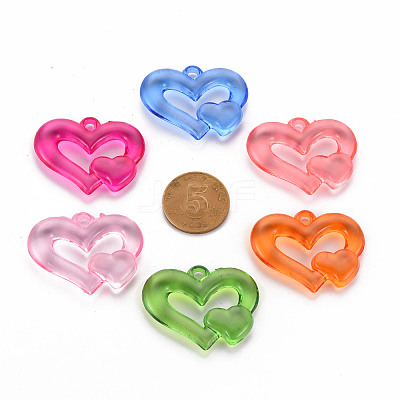 Transparent Acrylic Beads TACR-S154-57B-1