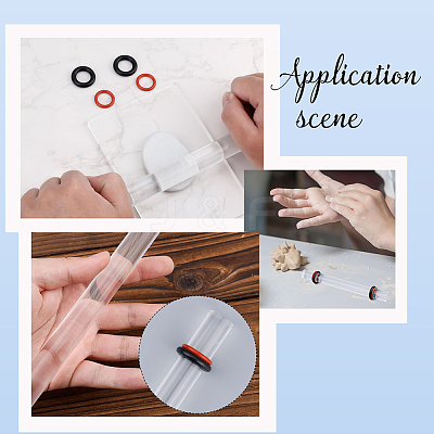 1 Set Acrylic Rolling Pins AJEW-SP0002-49-1
