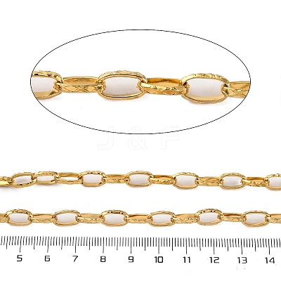 304 Stainless Steel Textured Cable Chains STAS-P386-10G-1