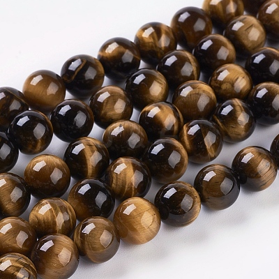 Natural Tiger Eye Beads Strands X-G-G099-8mm-5-1
