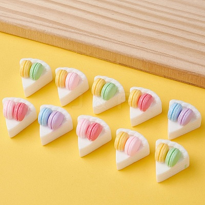 30Pcs Opaque Resin Imitation Food Cabochons RESI-CJ0003-63-1