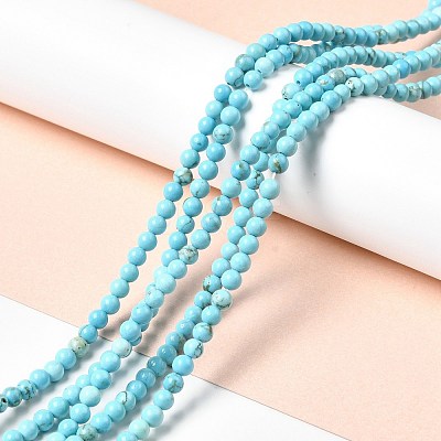 Dyed & Heated Natural Magnesite Beads Strands G-G924-01B-04-1