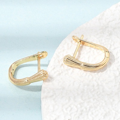 Brass Hoop Earrings for Women KK-CBACA55-05G-1