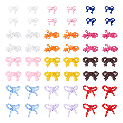 48Pcs 4 Styles Opaque Acrylic Beads OACR-TA0004-94A-1