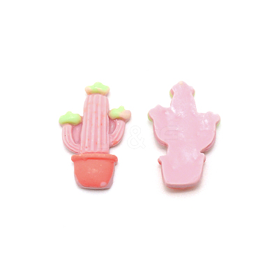 Opaque Resin Cabochons RESI-WH0026-06E-1
