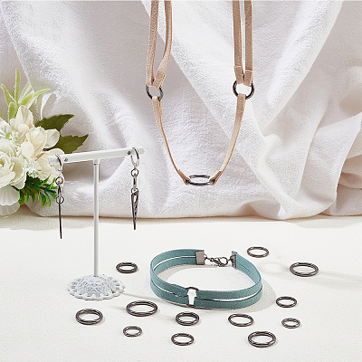6 Styles Zinc Alloy Linking Rings FIND-PH0010-24-1