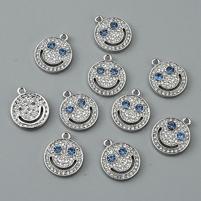 Alloy Rhinestone Pendants FIND-WH0110-451P-1