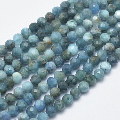 Natural Apatite Beads Strands G-F547-37-5mm-1