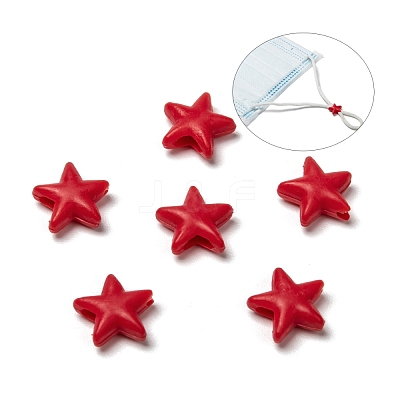 Star PVC Plastic Cord Lock for Mouth Cover KY-D013-01C-1