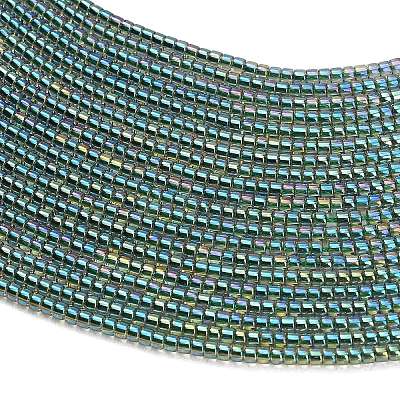 Electroplate Glass Beads Strands GL-CBAA615-01E-1