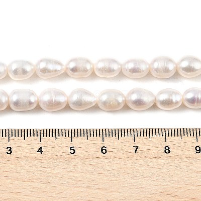 Natural Cultured Freshwater Pearl Beads Strands PEAR-I007-01D-06A-01-1