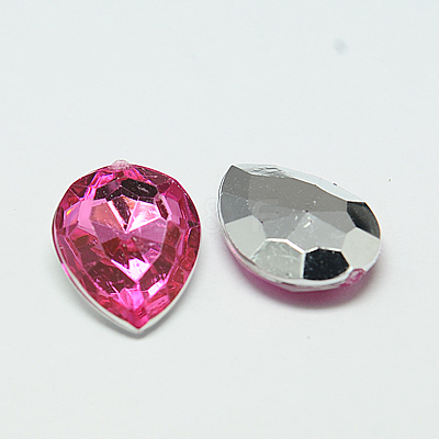 Imitation Taiwan Acrylic Rhinestone Cabochons GACR-A017-10x14mm-M-1