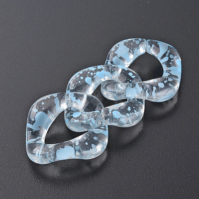 Transparent Acrylic Linking Rings OACR-N009-016A-08-1