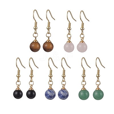 Gemstone Dangle Earring EJEW-JE05761-1