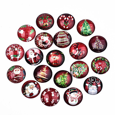 Glass Cabochons GGLA-S036-18B-1