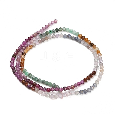 Gradient Color Natural Gemstone & Natural Emerald Beads Strands GG-CBA1668-A10-3mm-1