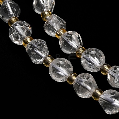 Natural Quartz Crystal Beads Strands G-K387-A16-01-1