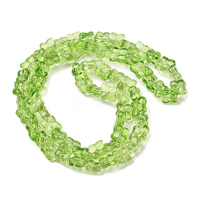 Transparent Glass Beads Strands GL-CBAAE04-01D-1