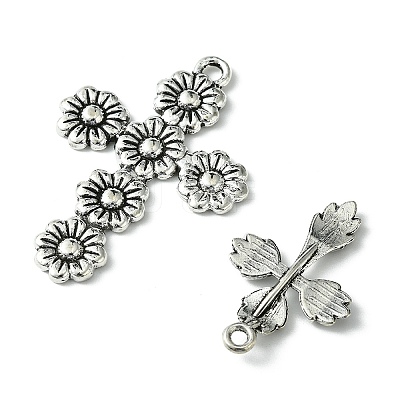 Tibetan Style Alloy Pendants TIBEP-FS0001-15-1