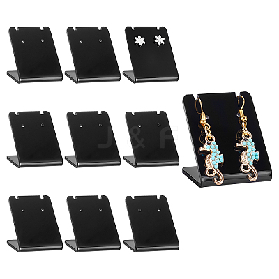 10Pcs Organic Glass Earring Displays EDIS-PH0001-11B-1