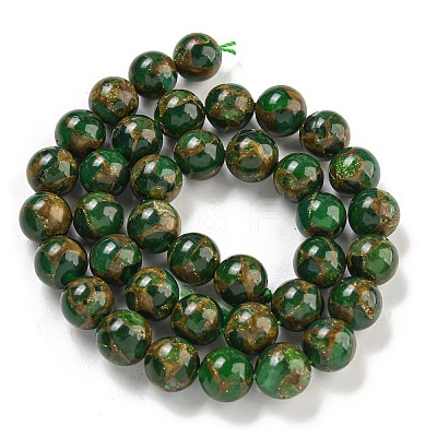 Synthetic Gold Clinquant Stone Beads Strands G-P549-A01-02D-1