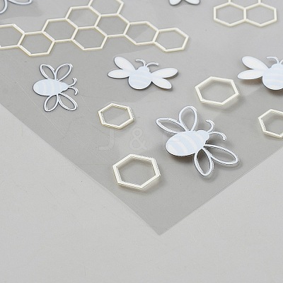 UV Plastic Cup Wrap Transfer Stickers for Glass DIY-WH20001-A14-1