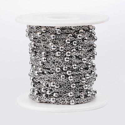 Tarnish Resistant 304 Stainless Steel Cable Chains CHS-H009-09P-1