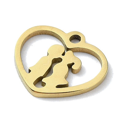 304 Stainless Steel Charms STAS-C097-38C-G-1