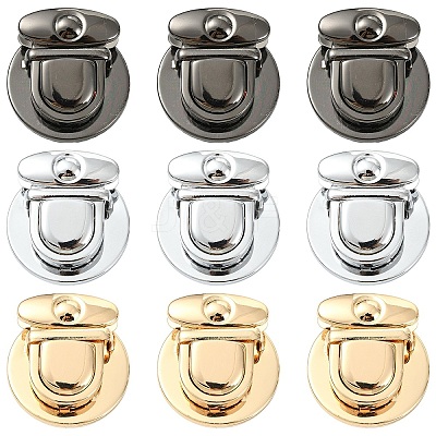 10Pcs Alloy Bag Tuck Lock Clasps FIND-YW0010-92B-1
