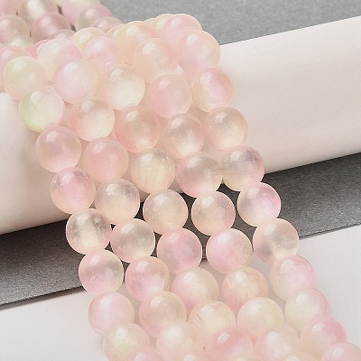 Natural Selenite Dyed Beads Strands G-P493-02J-1