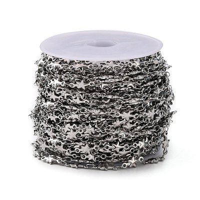 Tarnish Resistant 304 Stainless Steel Link Chains CHS-K001-40-1
