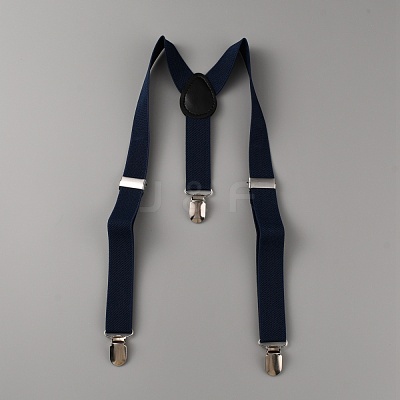 Adjustable Polyester Y-Shaped Heavy Duty Suspenders AJEW-WH0307-23D-1