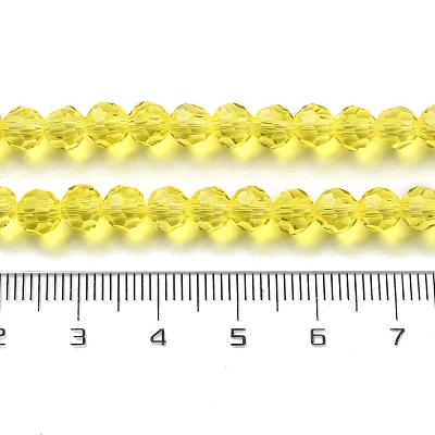 Transparent Glass Bead Strands GLAA-G013-6mm-68-1