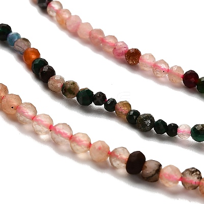 Natural & Synthetic Mixed Gemstone Beads Strands G-RM2025-A16-2mm-C-1
