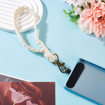 Cotton Braided Mobile Straps AJEW-TAC0030-030A-1