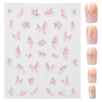 Butterfly Pattern PET Nail Art Stickers MRMJ-WH20017-011C-1