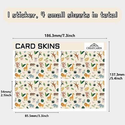 PVC Plastic Waterproof Card Stickers DIY-WH0432-157-1