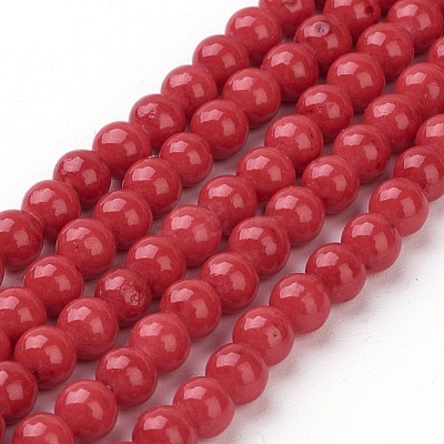 Natural Mashan Jade Round Beads Strands X-G-D263-4mm-XS31-1
