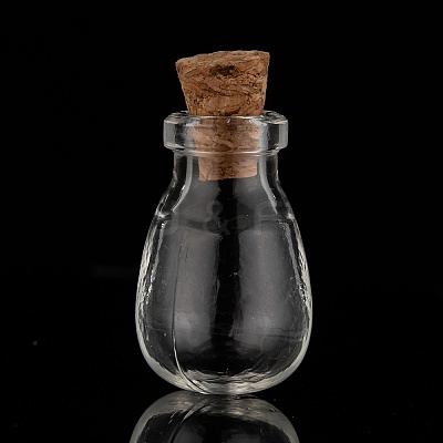 Oval Glass Bottle for Bead Containers X1-AJEW-R045-09-1