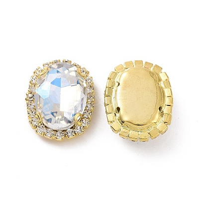 Oval Sew on Rhinestone DIY-E062-05G-A04-1