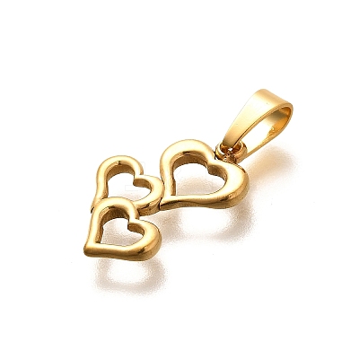304 Stainless Steel Pendants STAS-B079-02G-08-1