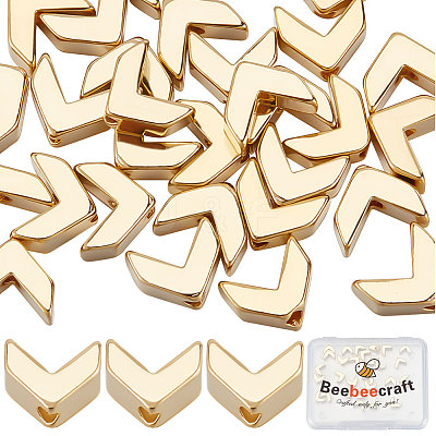 40Pcs Rack Plating Eco-friendly Brass Beads KK-BBC0007-68-1