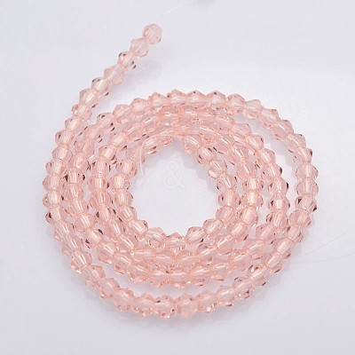 Bicone Glass Beads Strands EGLA-P016-3mm-10-1