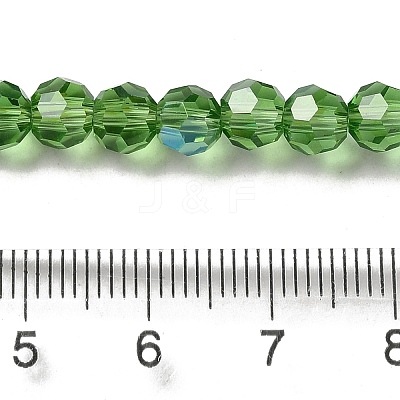 Electroplate Transparent Glass Beads Strands EGLA-A035-T6mm-L11-1