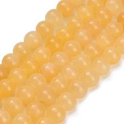 Natural Yellow Calcite Beads Strands GG-CBAA3AB-02-6mm-1