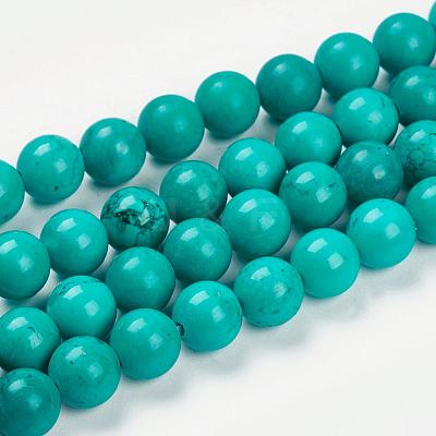 Natural Magnesite Beads Strands G-K205-02-6mm-1