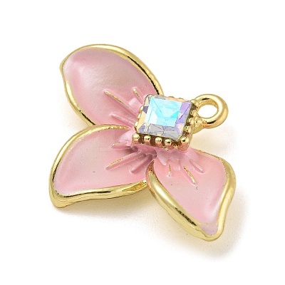 Rack Plating Alloy Rhinestone Pendants FIND-M033-03A-02-1