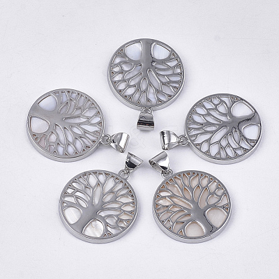 Freshwater Shell Pendants SHEL-S275-01B-1