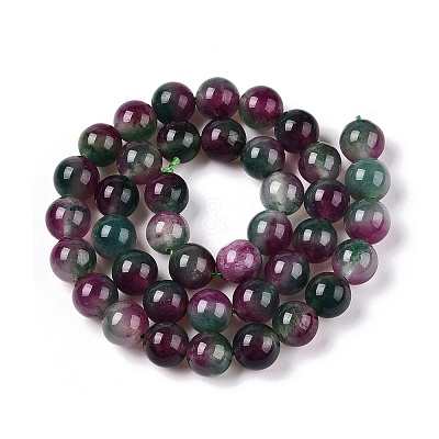 Dyed Natural White Jade Beads Strands G-T138-10mm-210-7-1