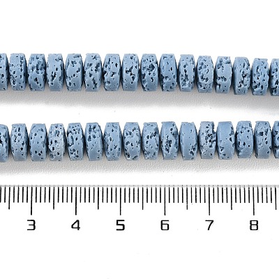 Synthetic Lava Rock Dyed Beads Strands G-H311-09-07-1